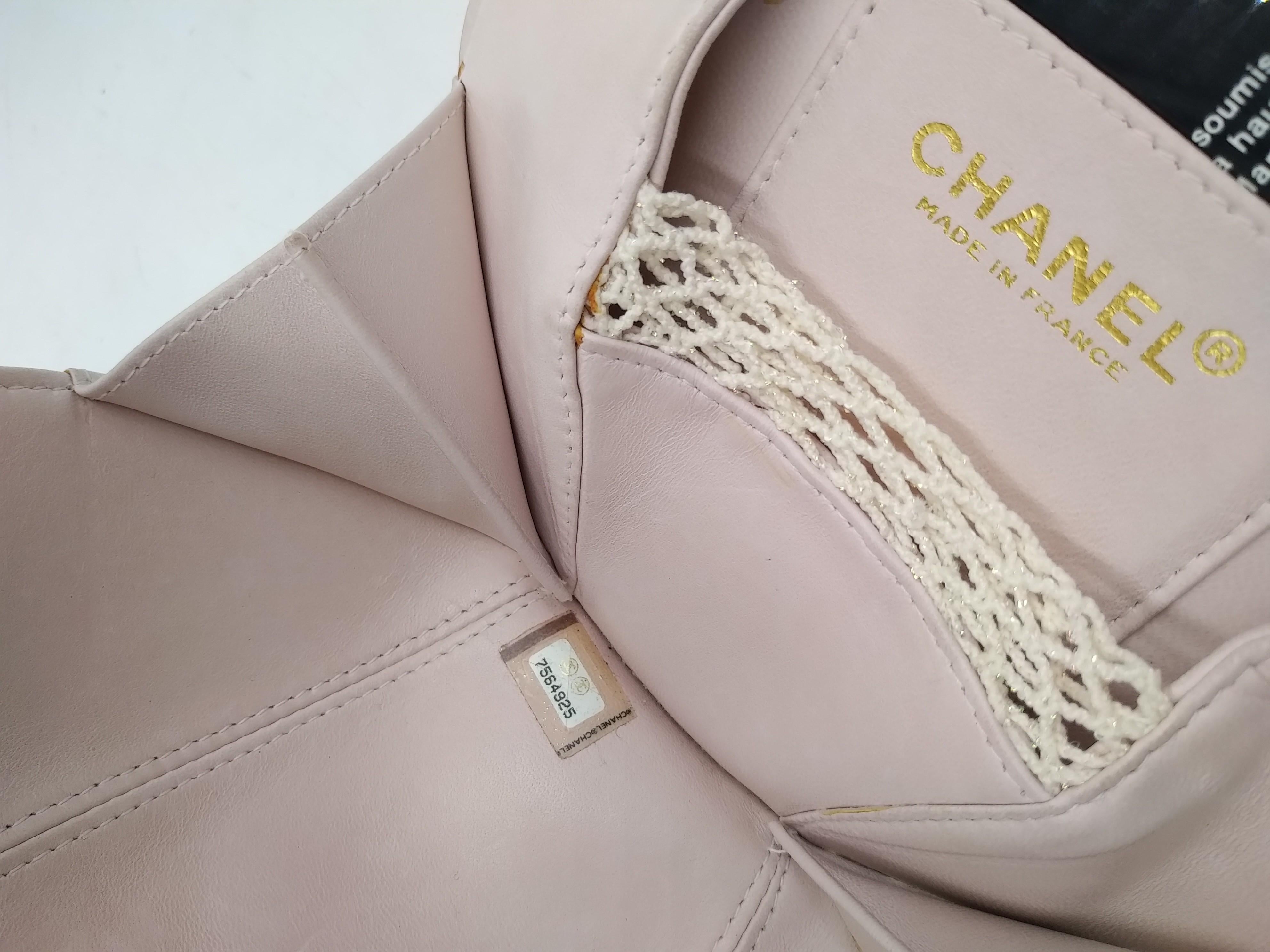 Gray Chanel Light Pink Leather Camellia Flower Bag For Sale
