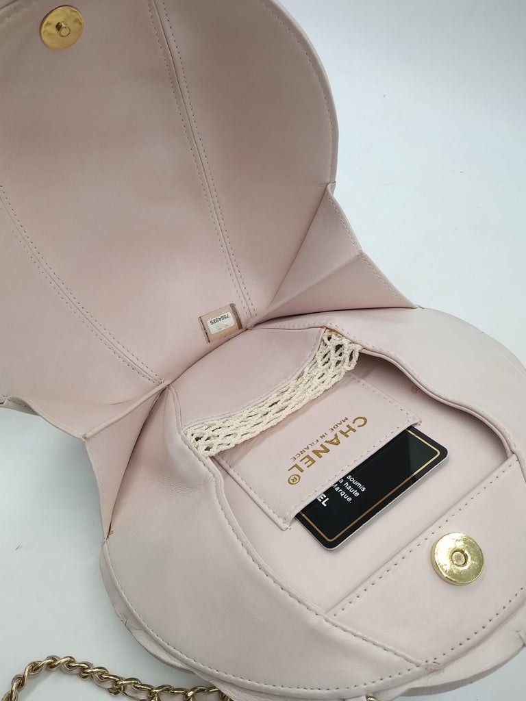 Chanel Light Pink Leather Camellia Flower Bag For Sale at 1stDibs