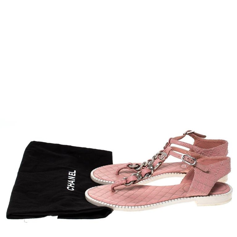 hot pink chanel sandals