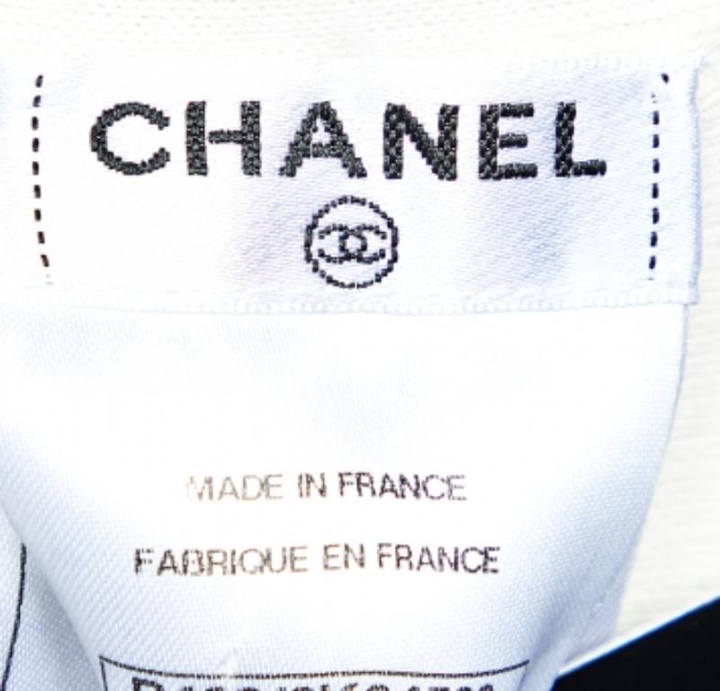 Chanel Falda rosa claro de punto perforado S 1