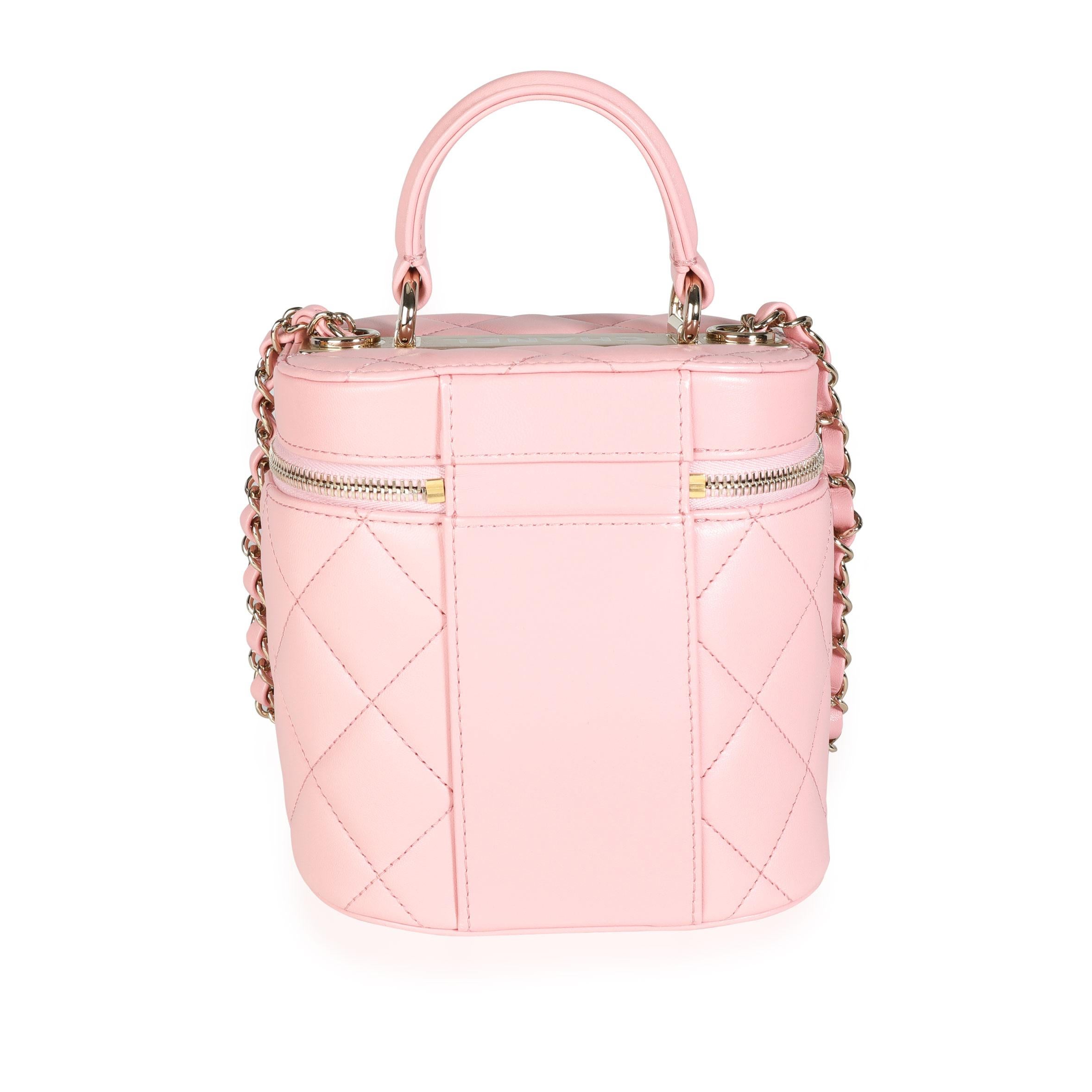chanel bucket bag pink