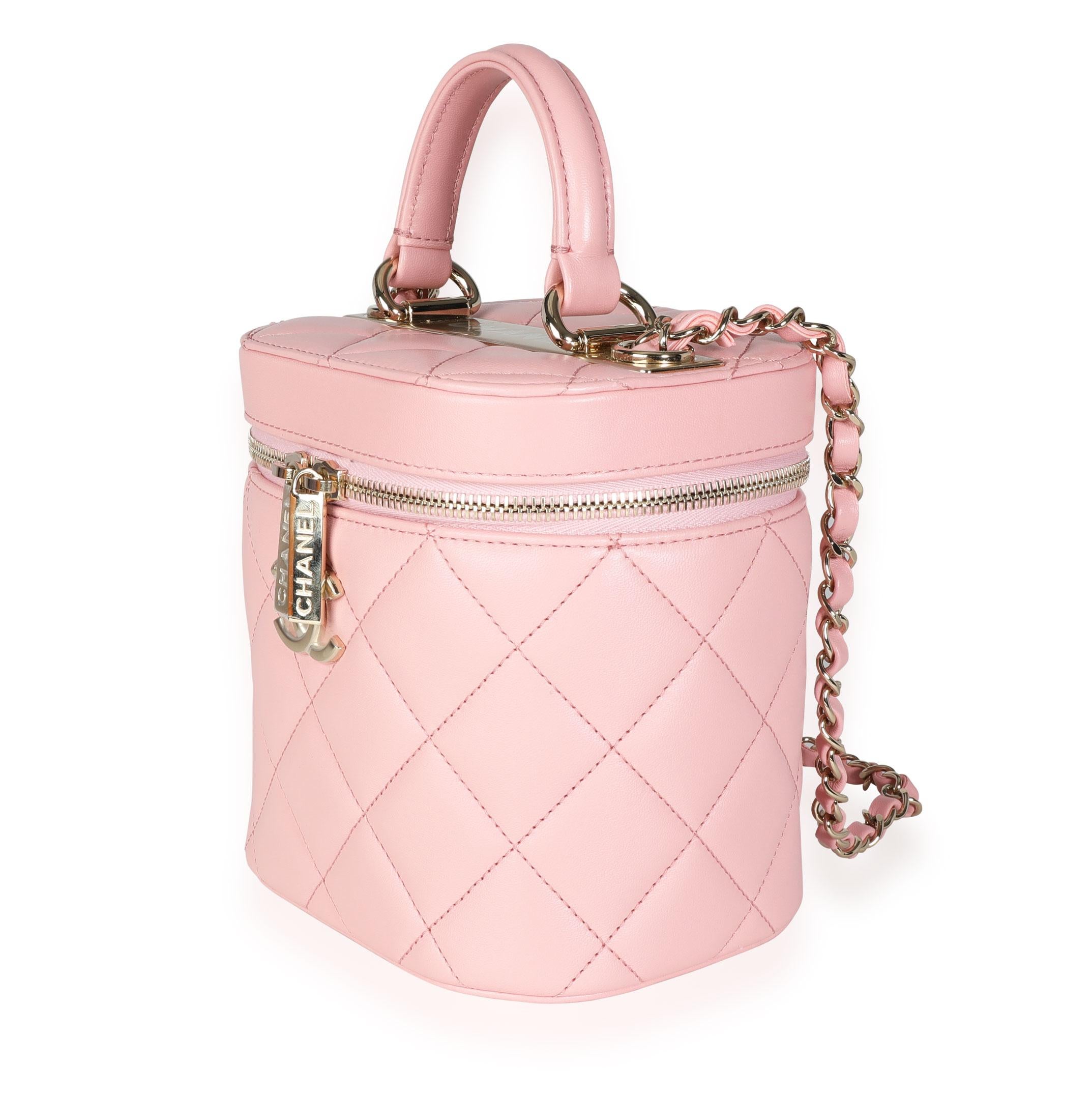 chanel pink bucket bag