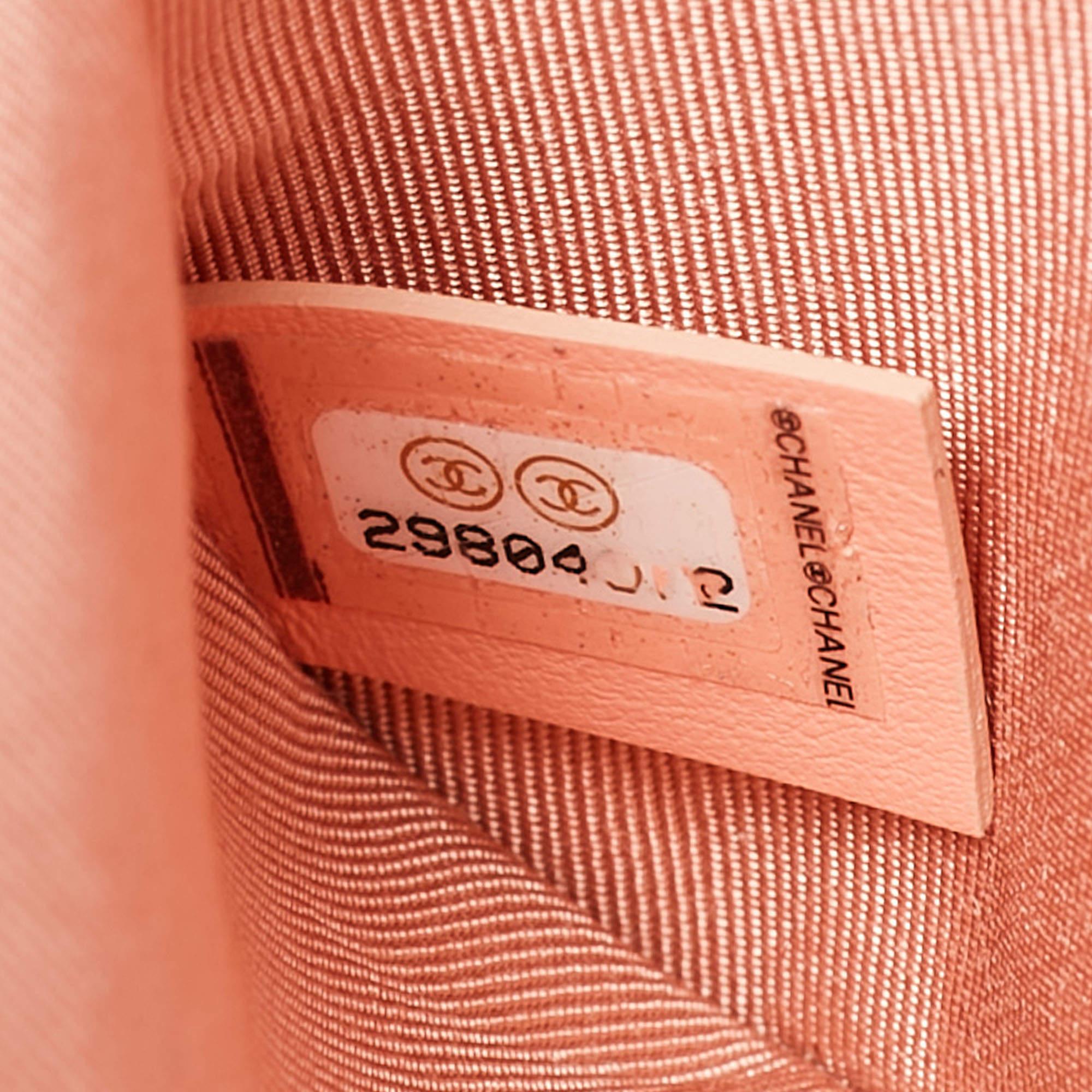 Chanel Light Pink Quilted Leather Logo Strap Belt Bag 8