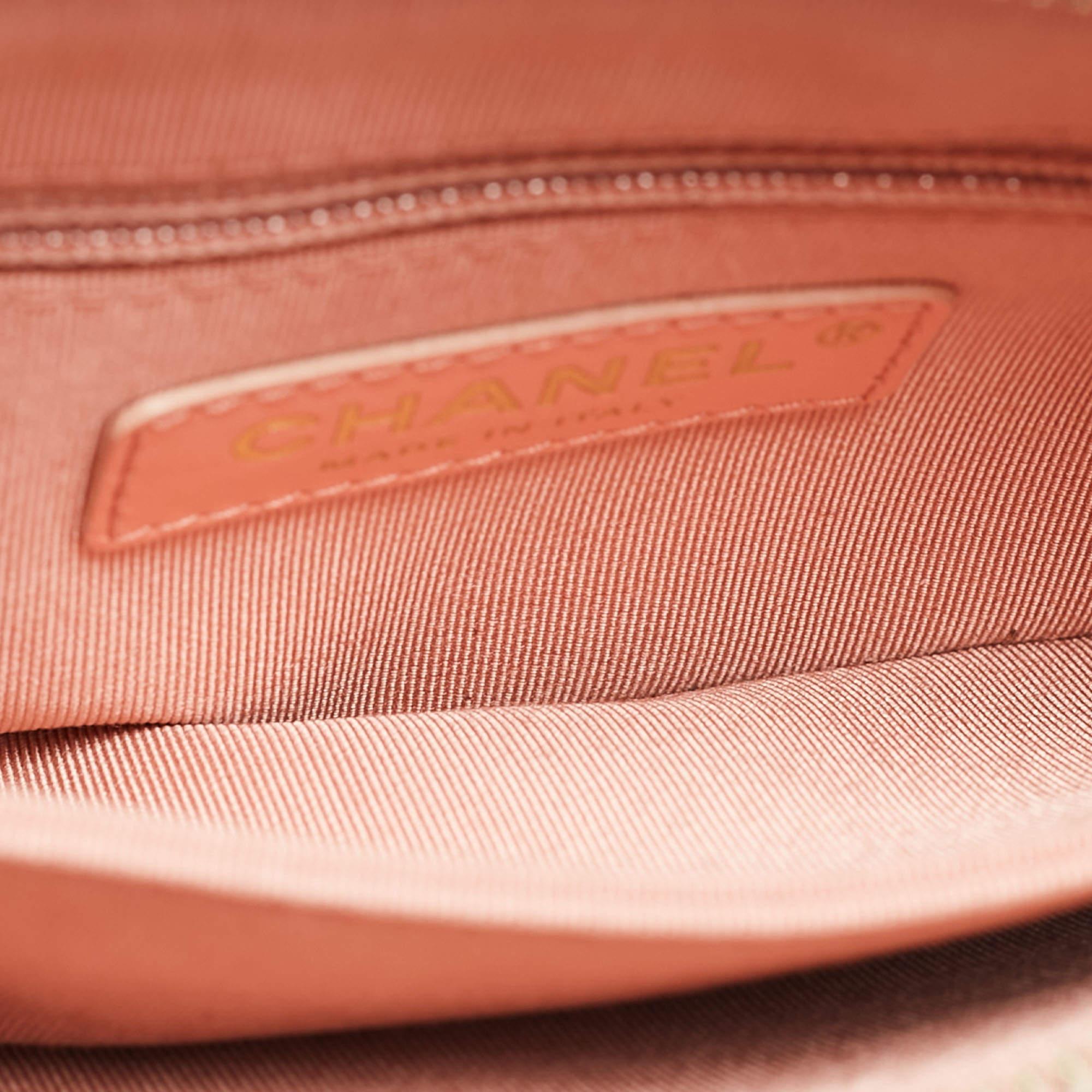 Chanel Light Pink Quilted Leather Logo Strap Belt Bag 11