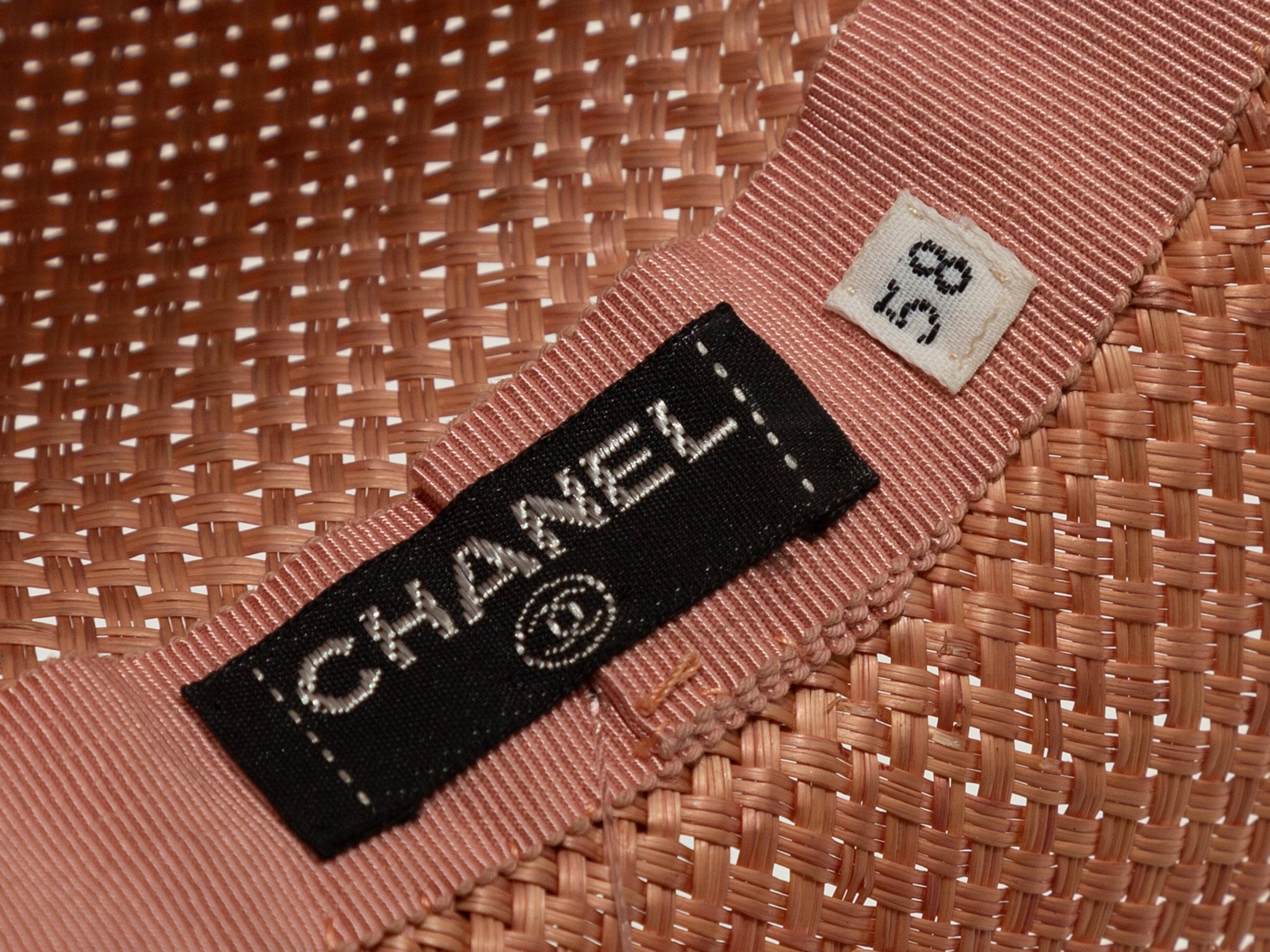 chanel straw hat