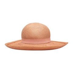 Chanel Light Pink Straw Hat