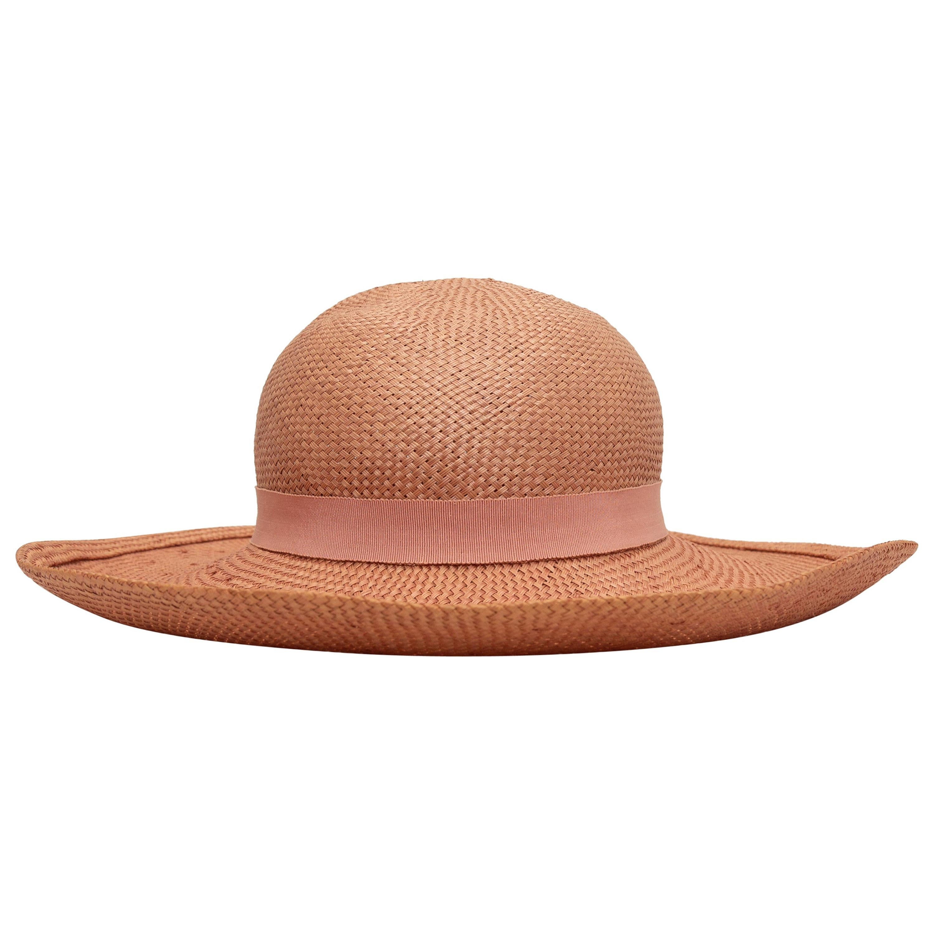 Chanel Light Pink Straw Hat