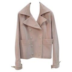 Chanel Light Pink Suede Jacket