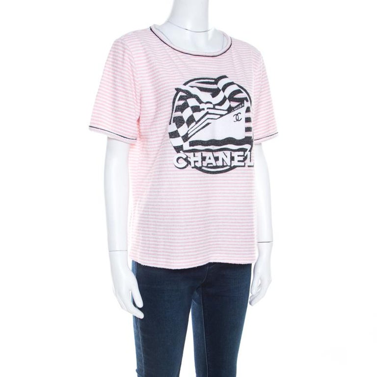CHANEL 26S EMBELLISHED SHORT-SLEEVE T-SHIRT 850