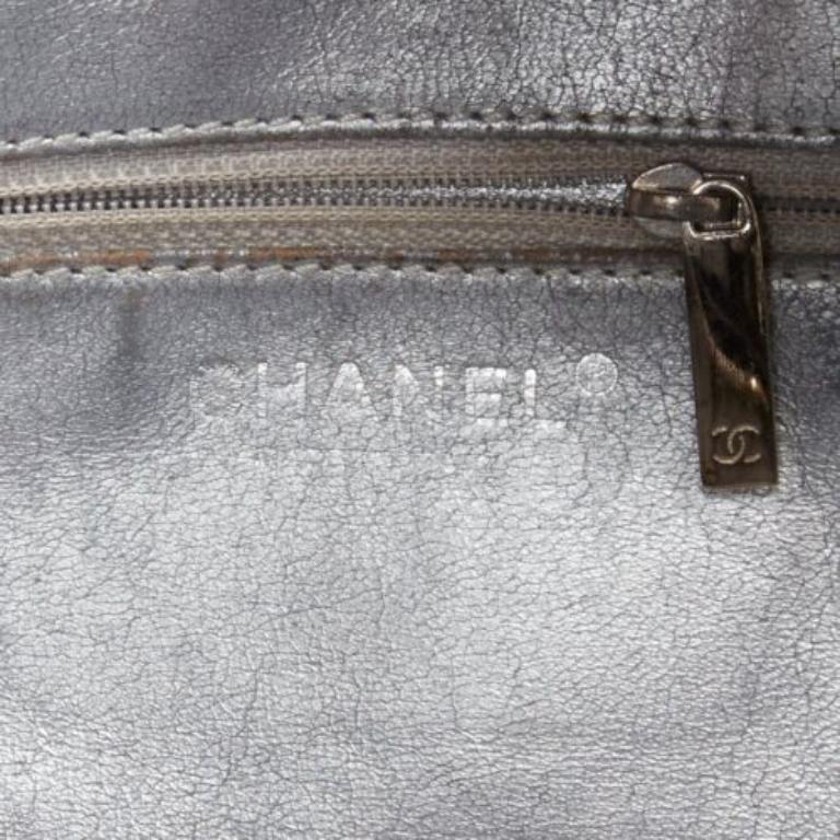 CHANEL Ligne Bowler black patent leather CC woven chain satchel bag 5