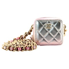 Chanel Like A Wallet Clutch With Chain Quilted Gradient Metallic Lambskin