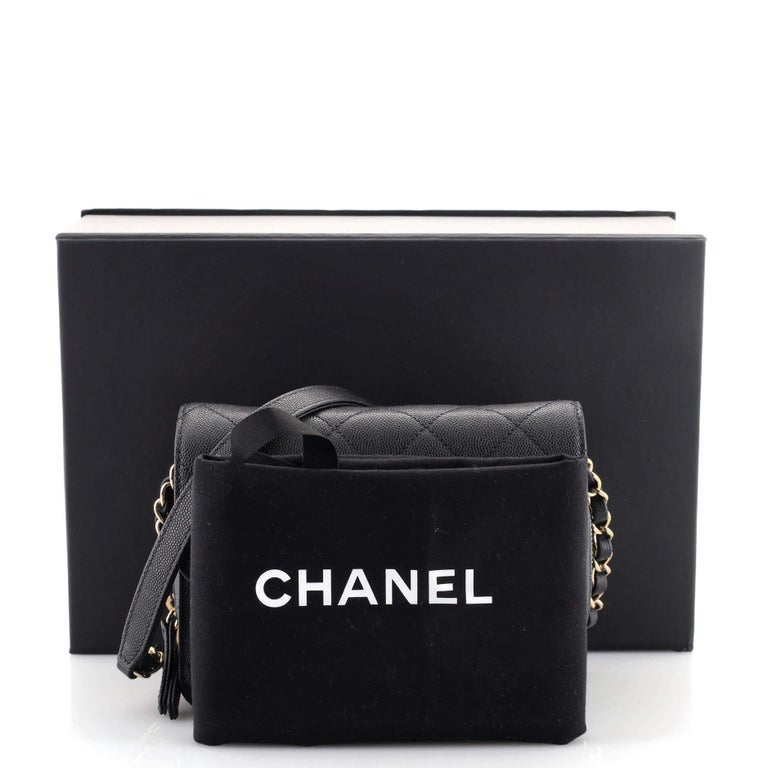 Chanel Like a Wallet Flap Bag Quilted Caviar Mini For Sale at 1stDibs
