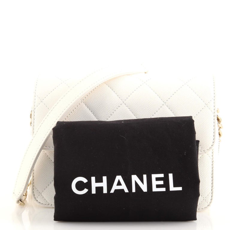 Chanel Like a Wallet Flap Bag Quilted Caviar Mini at 1stDibs