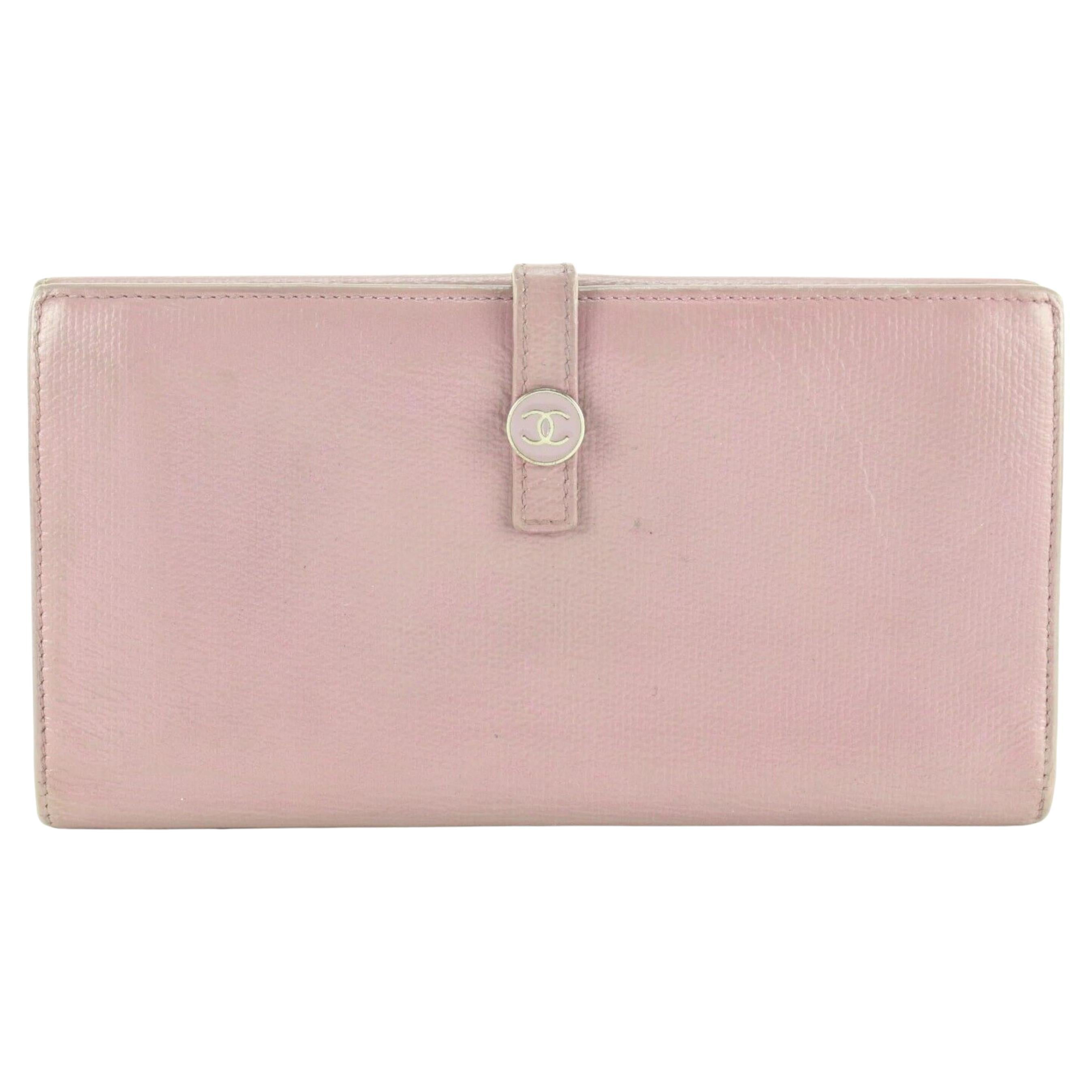 Chanel Lilac Calfskin Wallet 1CC1109