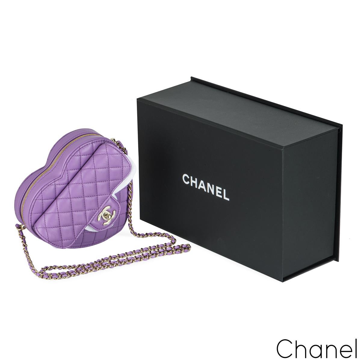 Chanel Lilac Heart Bag 2