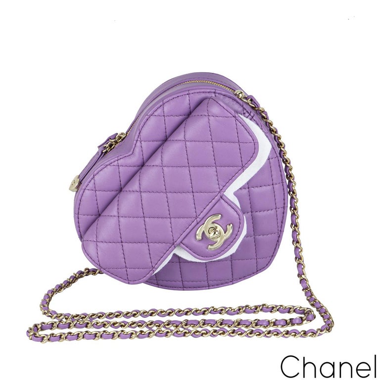 Årligt Sprede Majroe Chanel Lilac Heart Bag at 1stDibs | chanel heart bag, chanel purple heart  bag, purple heart chanel bag