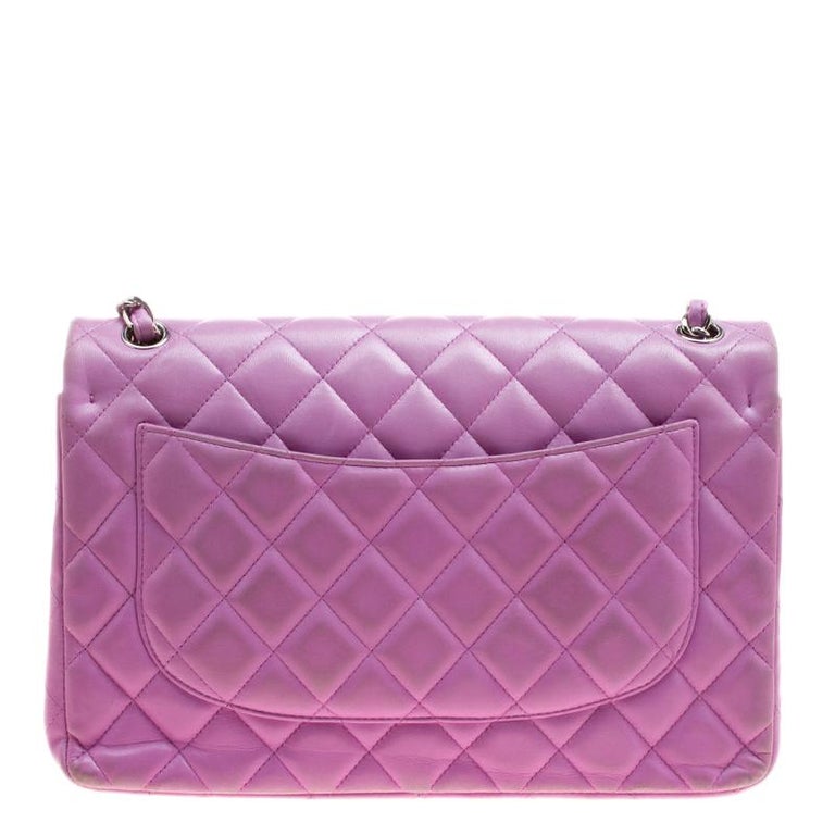chanel lilac classic flap