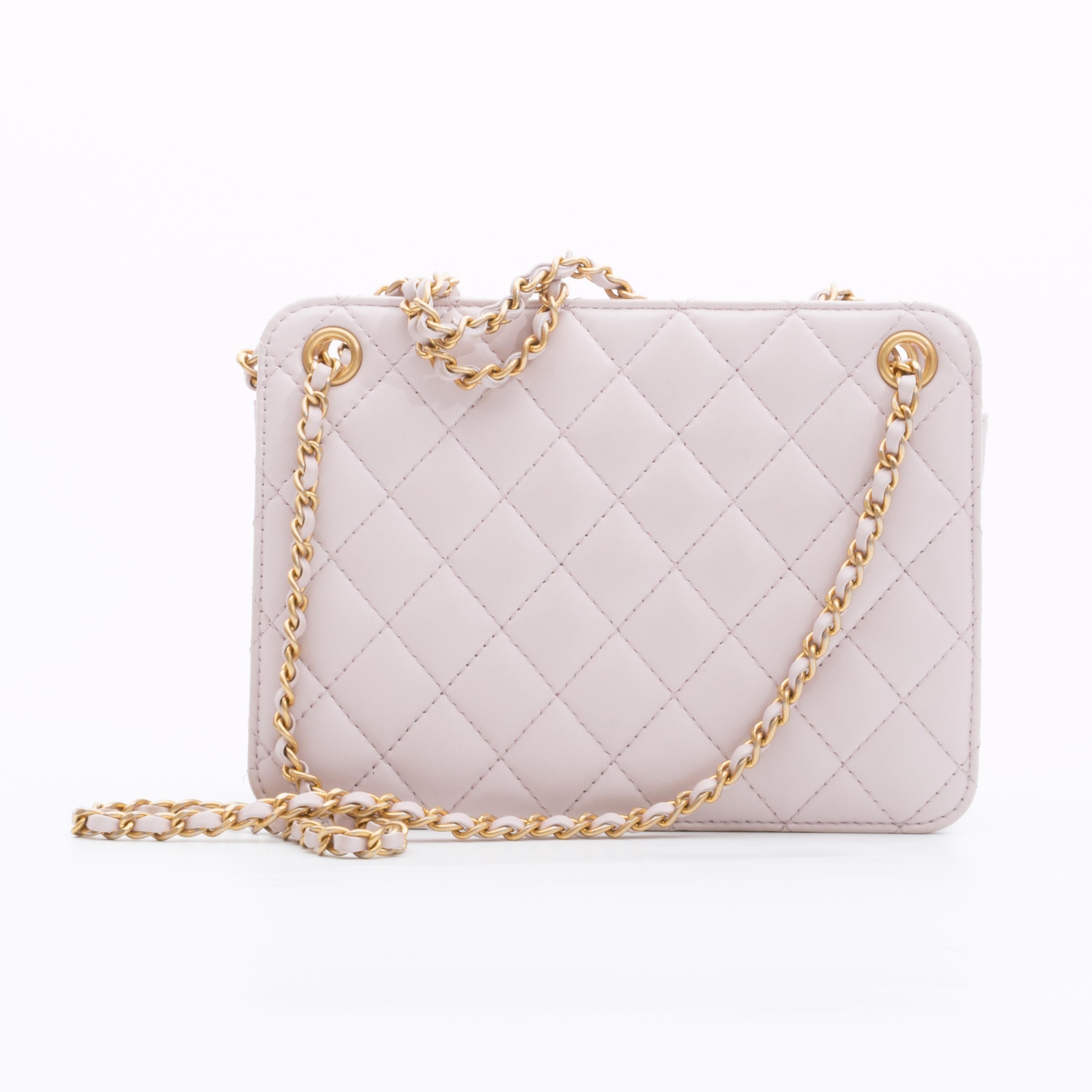 Chanel Lilac Small Chain Accordion Tote Small (2020) at 1stDibs ...