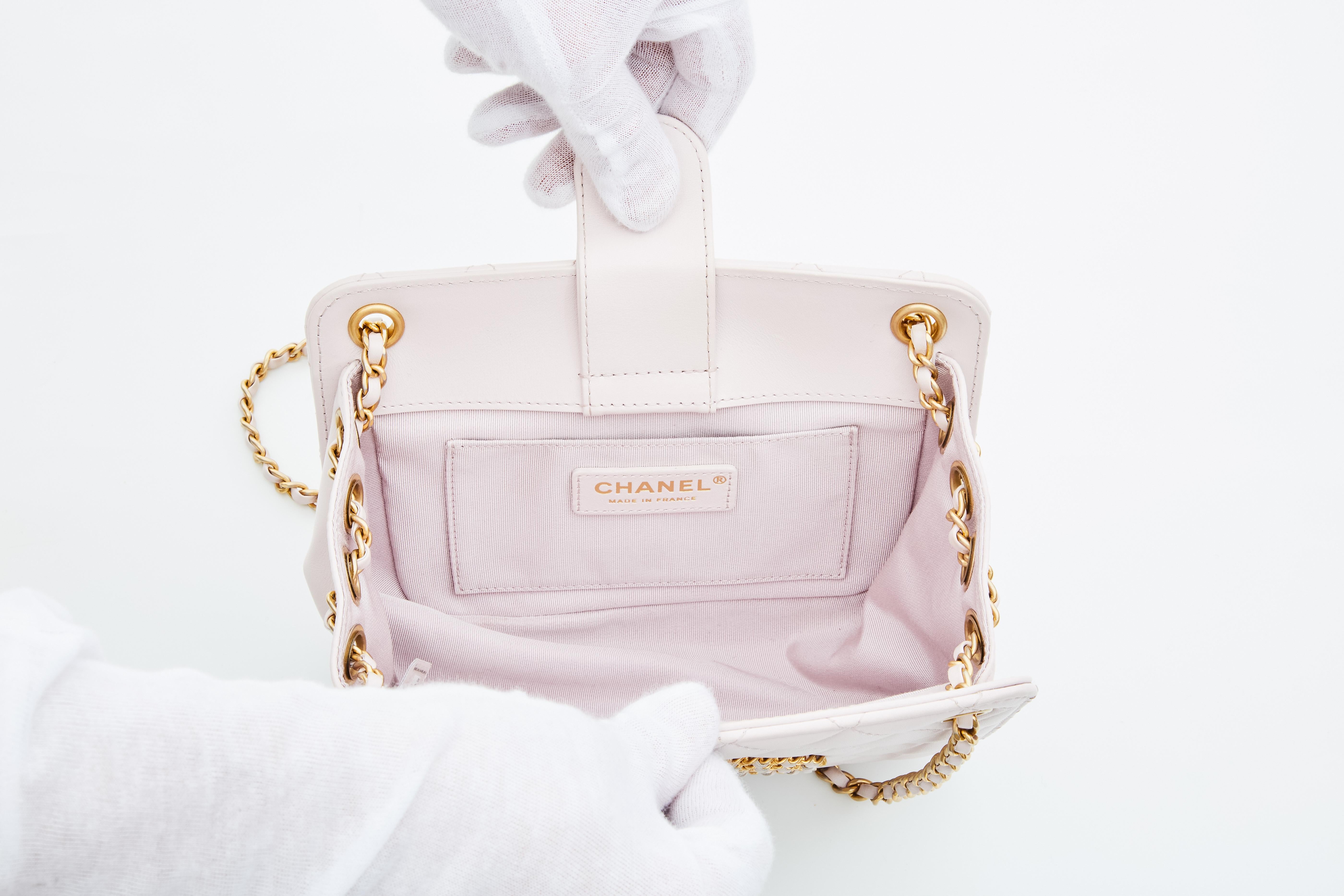 da uomo o donna Chanel Lilac Small Chain Accordion Tote Small (2020)