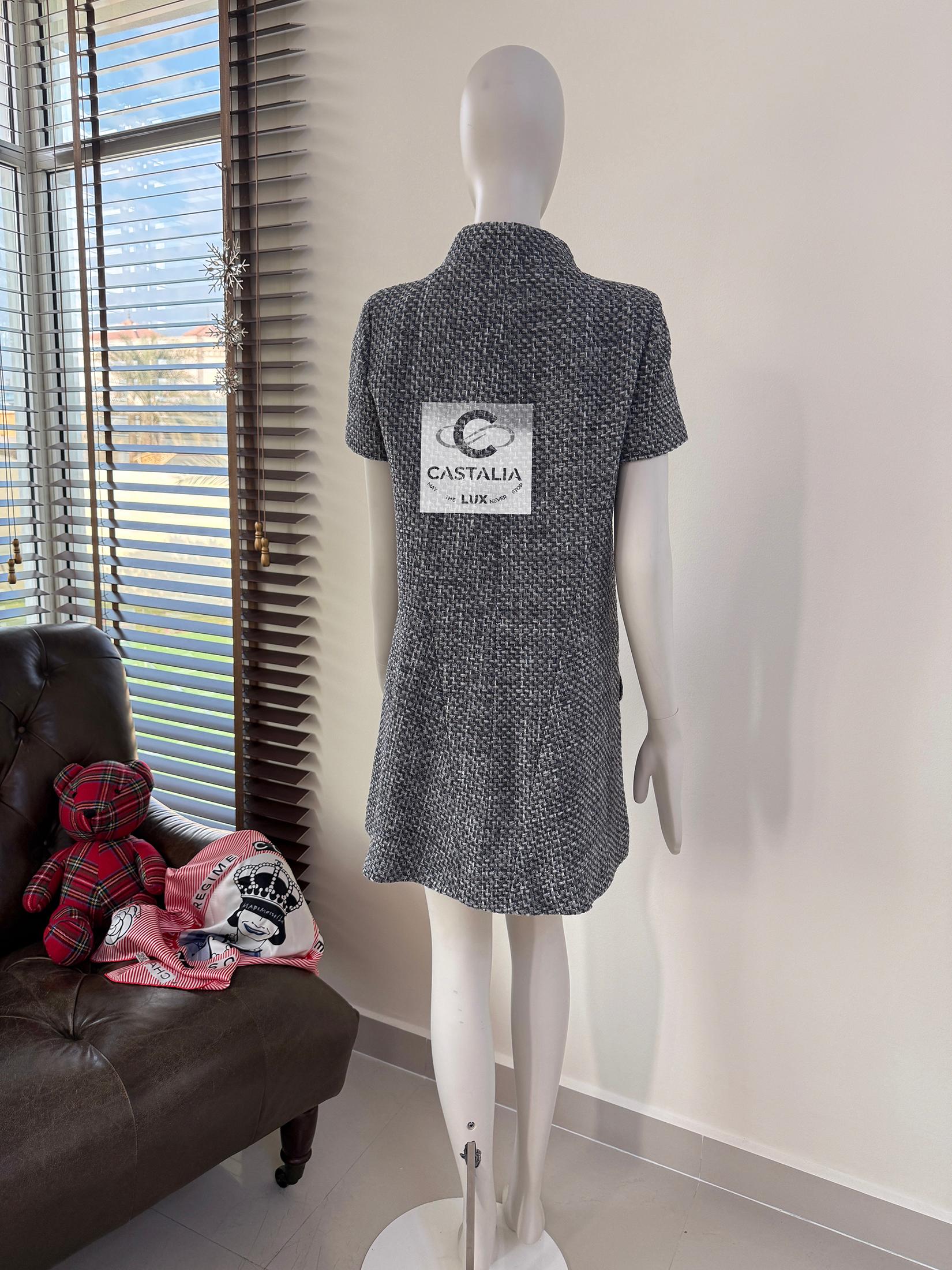 Chanel Lily Allen Style Giacca in tweed grigio Lesage 36 FR in vendita 6