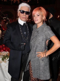 Chanel Lily Allen Style Grey Tweed Jacket