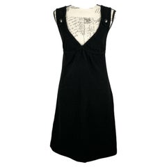 Chanel Lily Rose Depp Style Black Tweed Dress