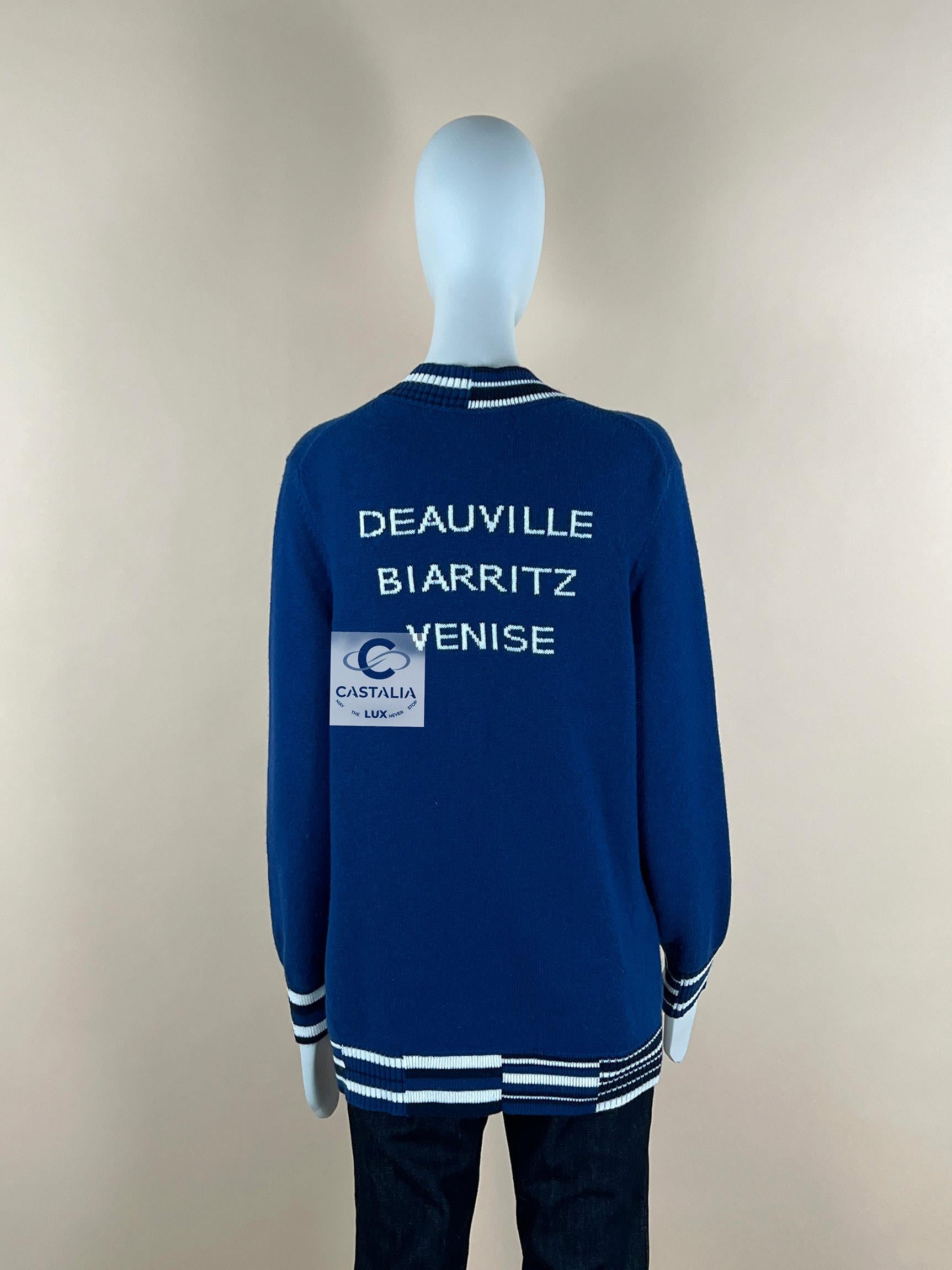 Women's or Men's Chanel Lily Rose Depp Style Cashmere Cardigan