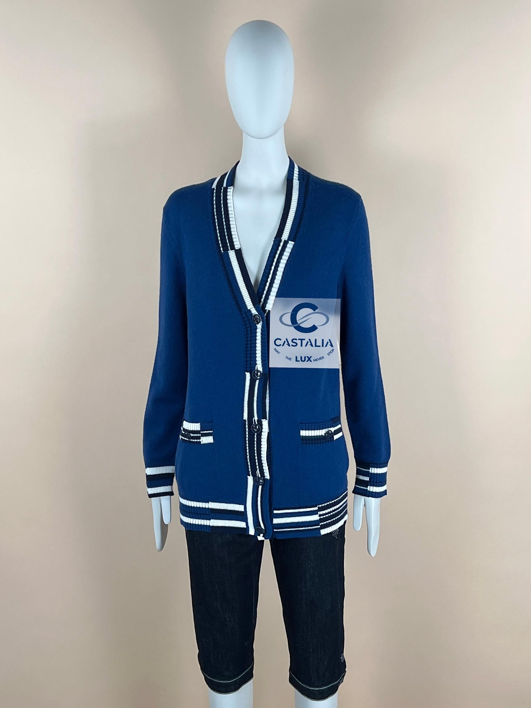 Chanel Lily Rose Depp Style Cashmere Cardigan 1
