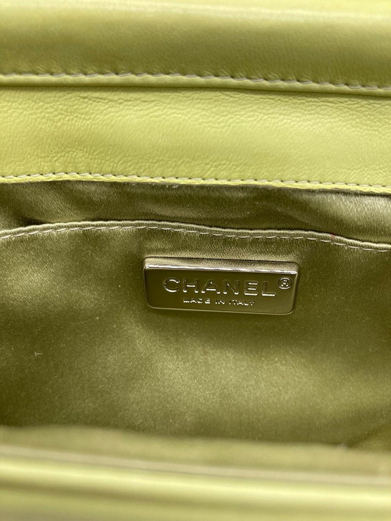 Chanel Lime Green Butterfly Classic Flap Bag For Sale at 1stDibs ...