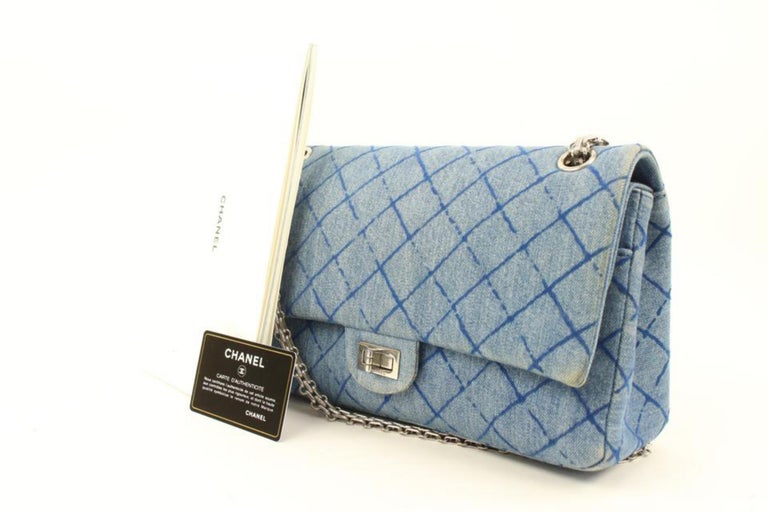 Chanel Limited Blue Denim 2.55 Reissue Classic 226 Flap Bag