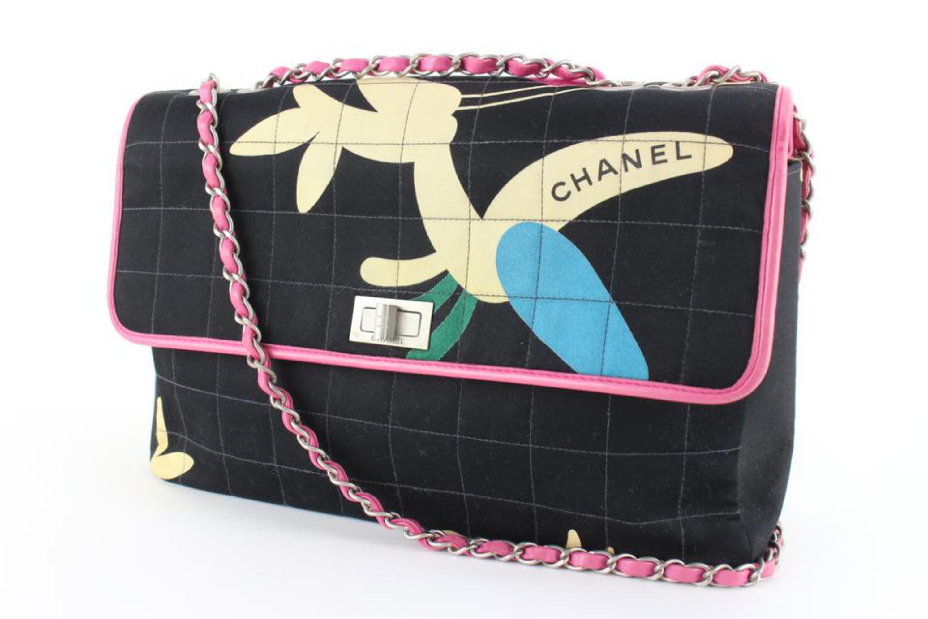 Chanel Limited Chocolate Bar Quilted Jumbo Reissue Cargo Flap 22cc830s 5