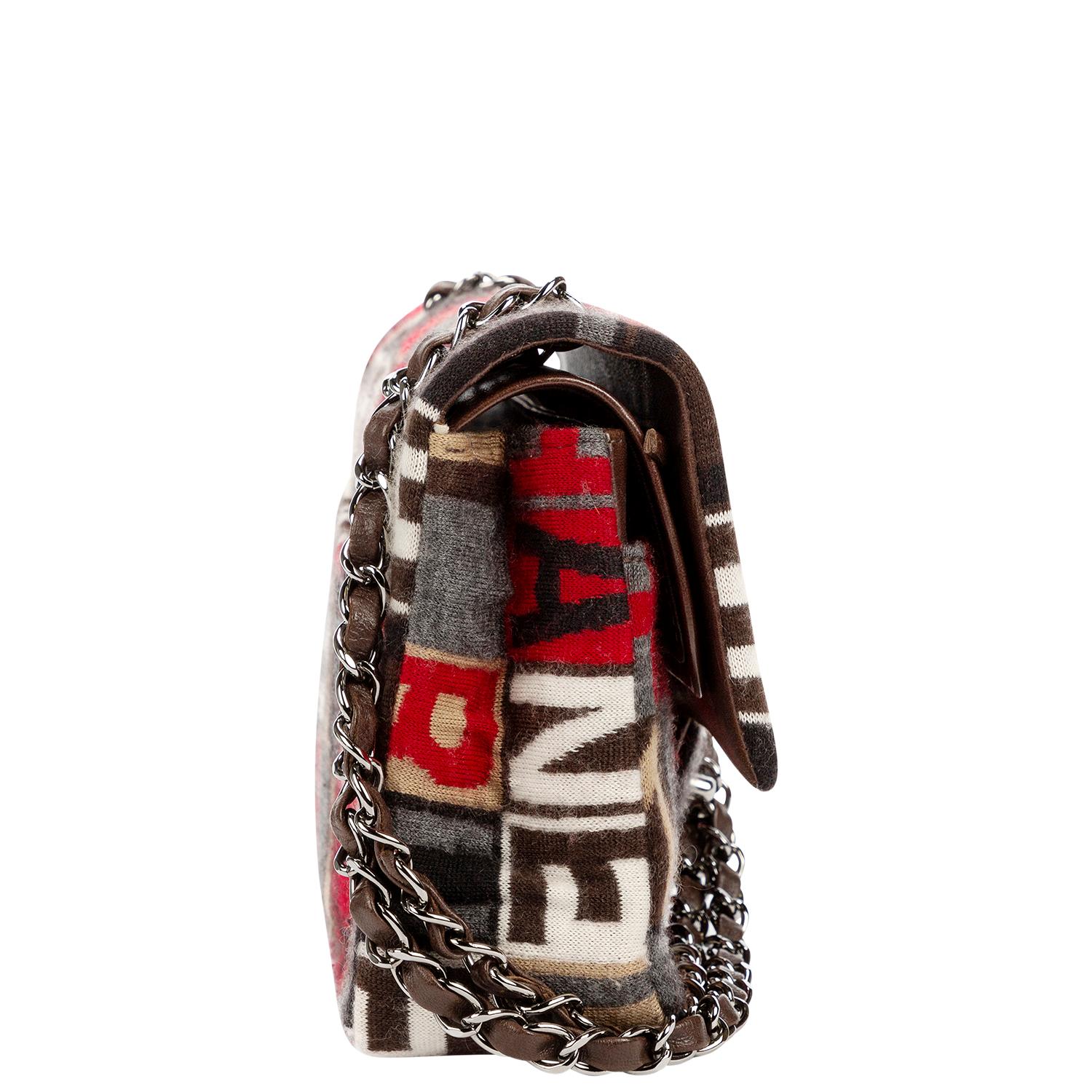 Chanel Edizione Limitata 2006 Cambon Patchwork Borsa con doppia patta In condizioni ottime in vendita a Atlanta, GA