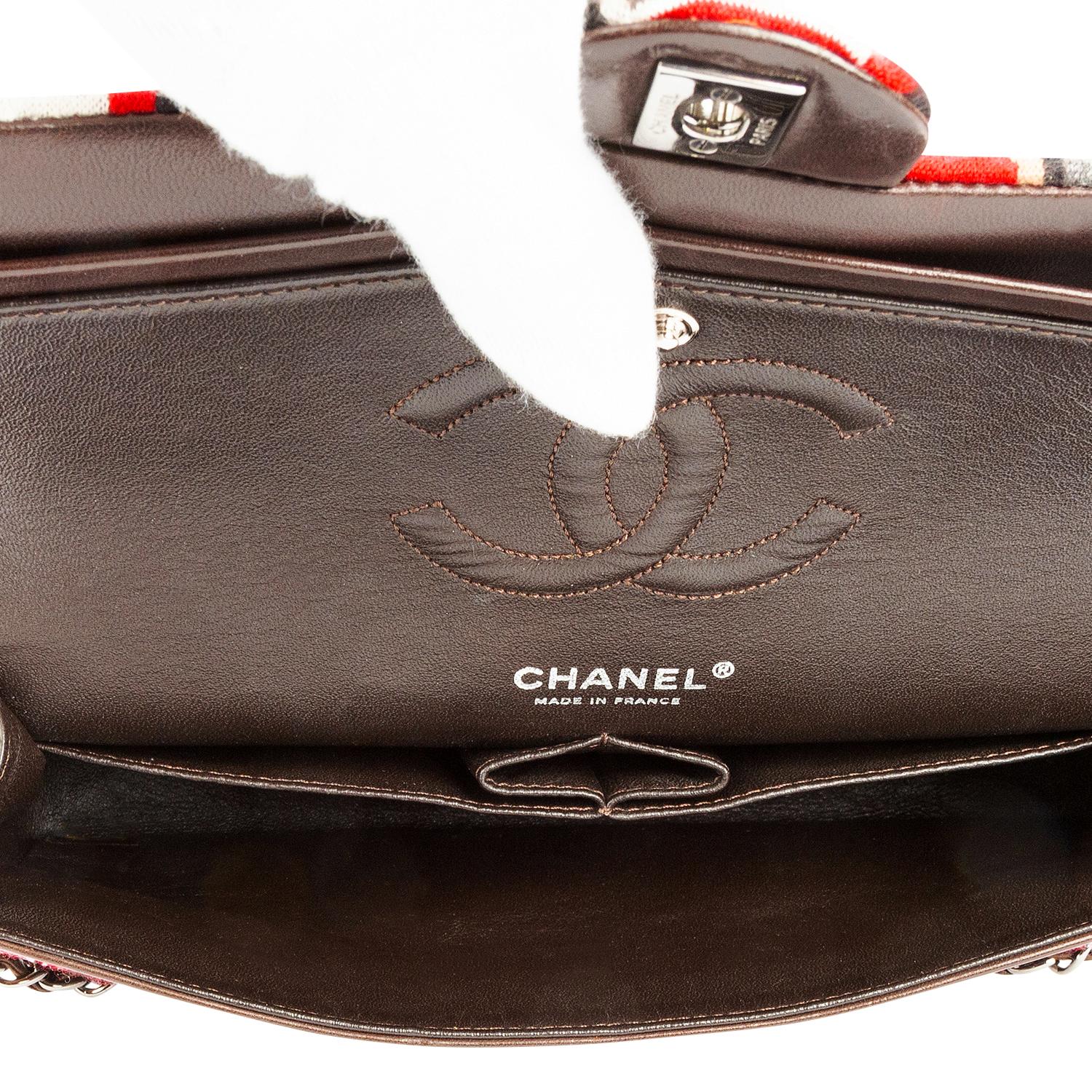 Chanel Limited Edition 2006 Cambon Patchwork Double Flap Bag For Sale 1