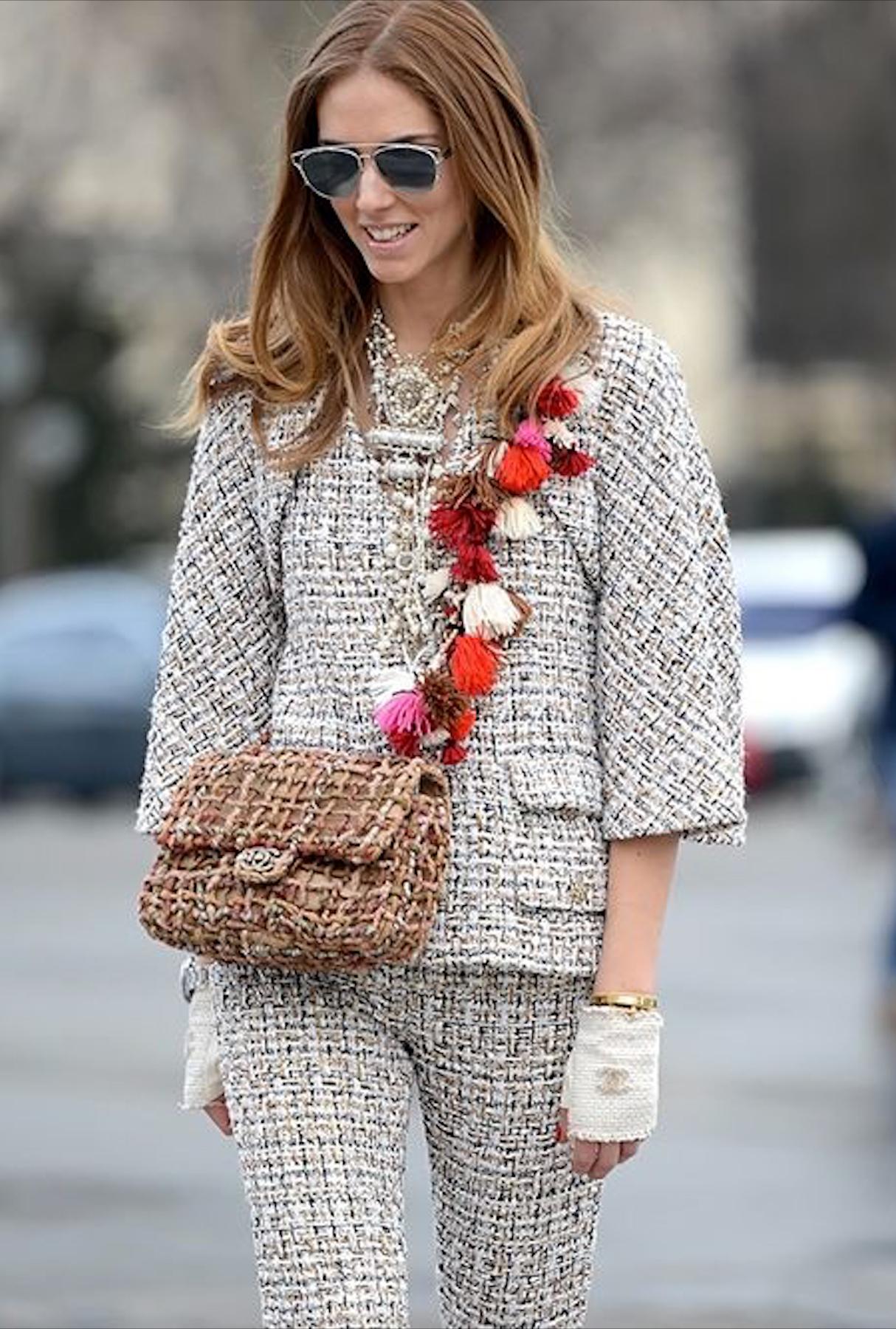 Chanel Limited Edition 2015 Dubai Resort Runway Woven Pom Pom Classic Flap Bag For Sale 4