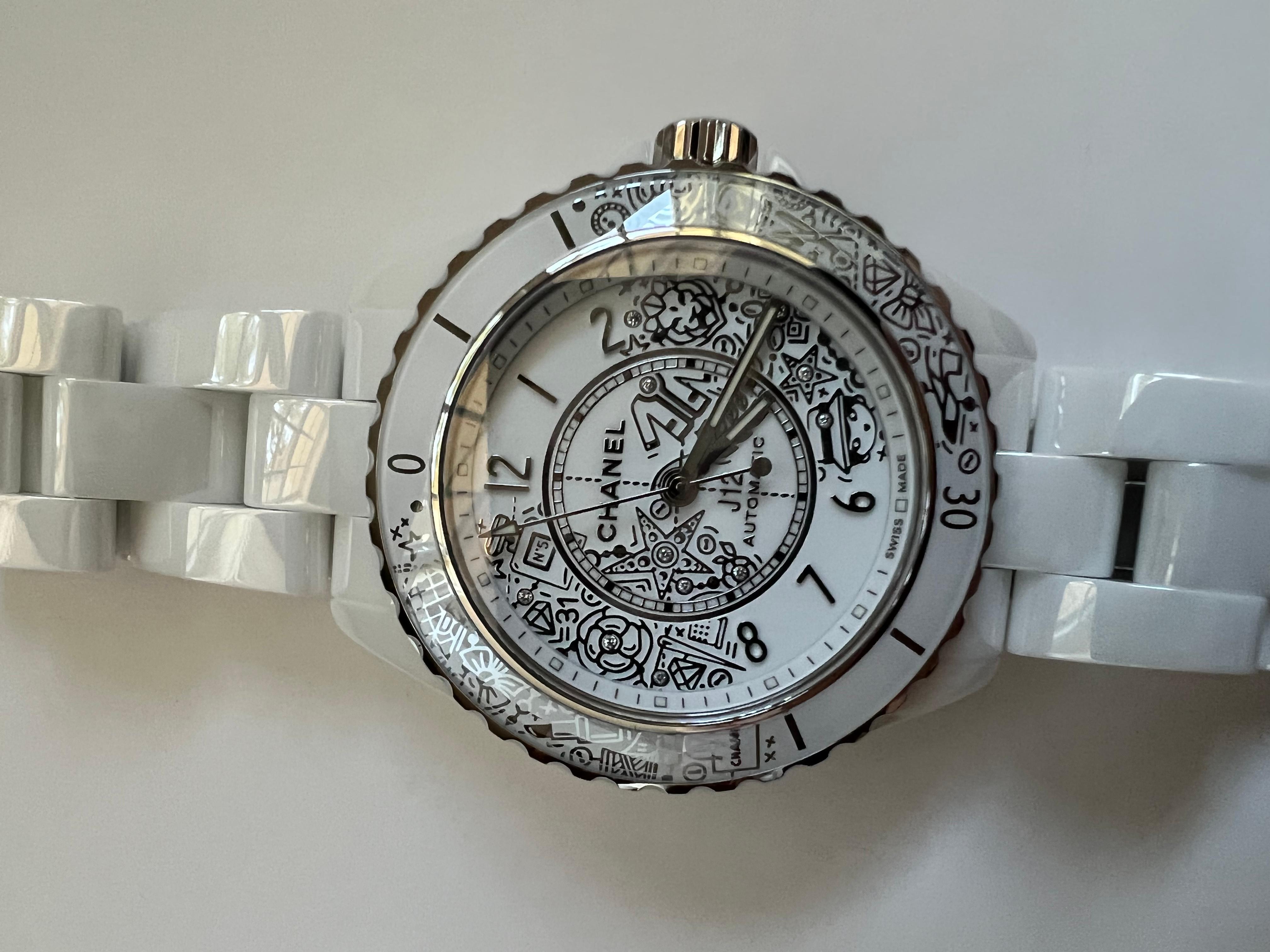 CHANEL  Limited Edition  2020 Pieces  J12  Watch  38mm Size  NEW With Collateral For Sale 5