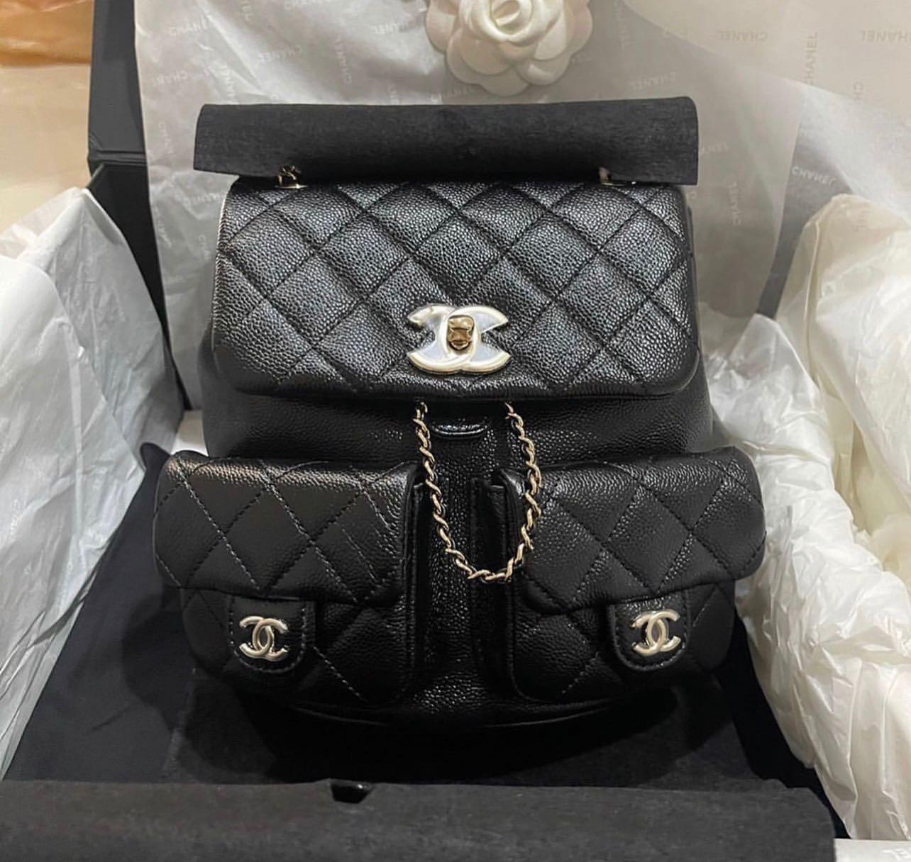 Chanel Limited Edition 2023 Caviar Small Mini Duma Backpack For Sale at