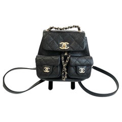 Chanel Limited Edition 2023 Caviar Small Mini Duma Backpack