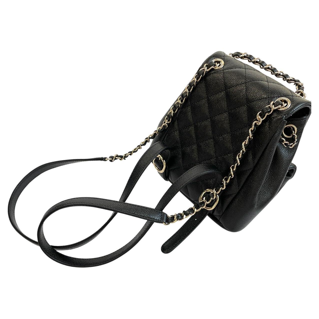 Chanel Limited Edition 2023 Caviar Small Mini Duma Backpack en vente 3