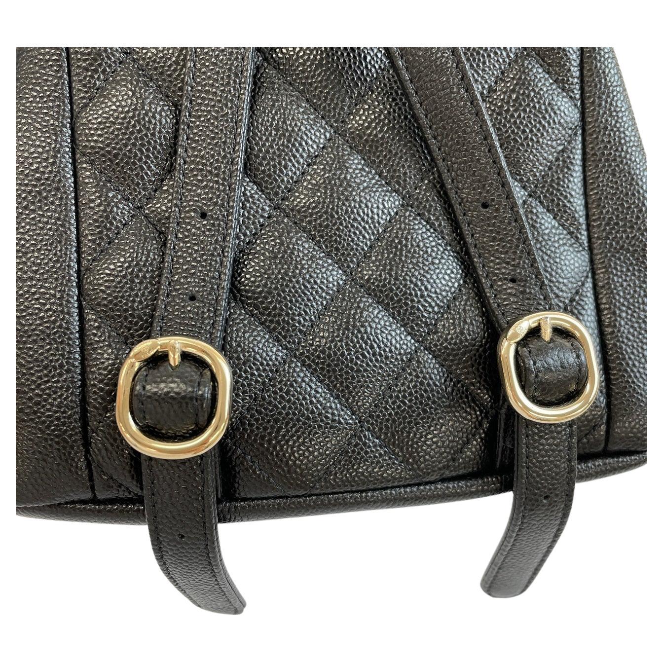Chanel Limited Edition 2023 Caviar Small Mini Duma Backpack For Sale 3