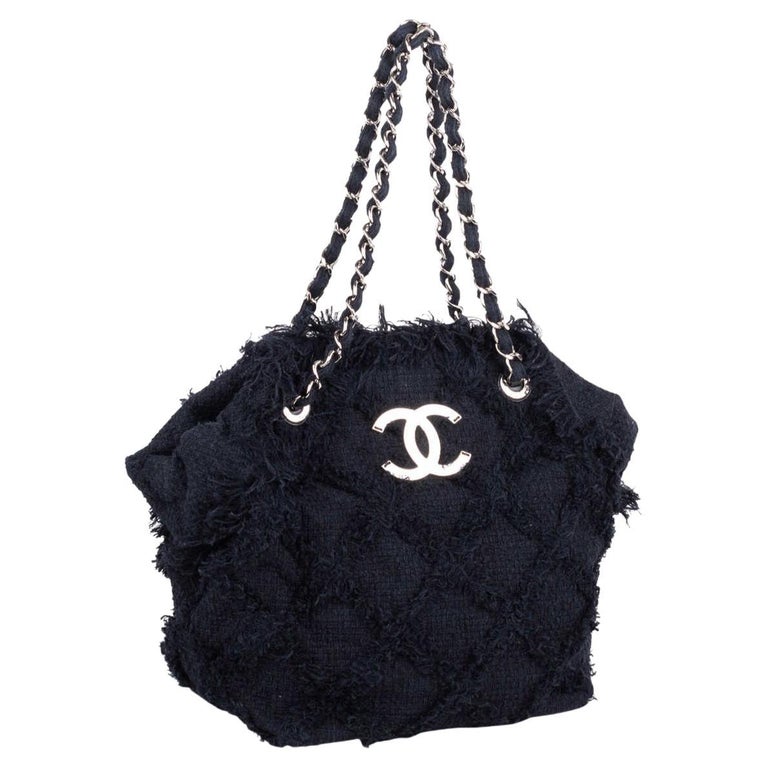 black tweed chanel bag vintage