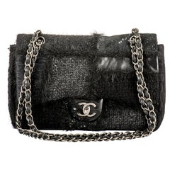 Chanel Limited Edition Black Patchwork Jumbo Bag