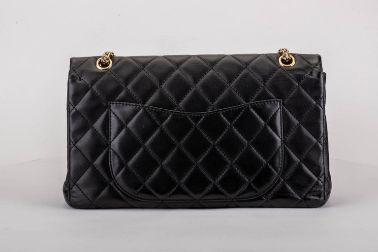 Chanel Limited Edition Black Shanghai Jumbo 2.55 Reissue Bag In Excellent Condition For Sale In West Hollywood, CA