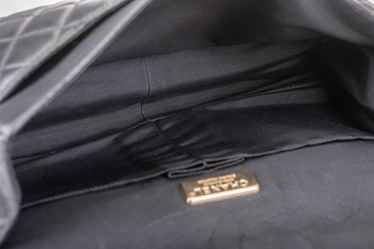 Chanel Limited Edition Black Shanghai Jumbo 2.55 Reissue Bag For Sale 4