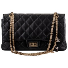 Chanel Limited Edition Black Shanghai Jumbo 2.55 Reissue Bag at 1stDibs