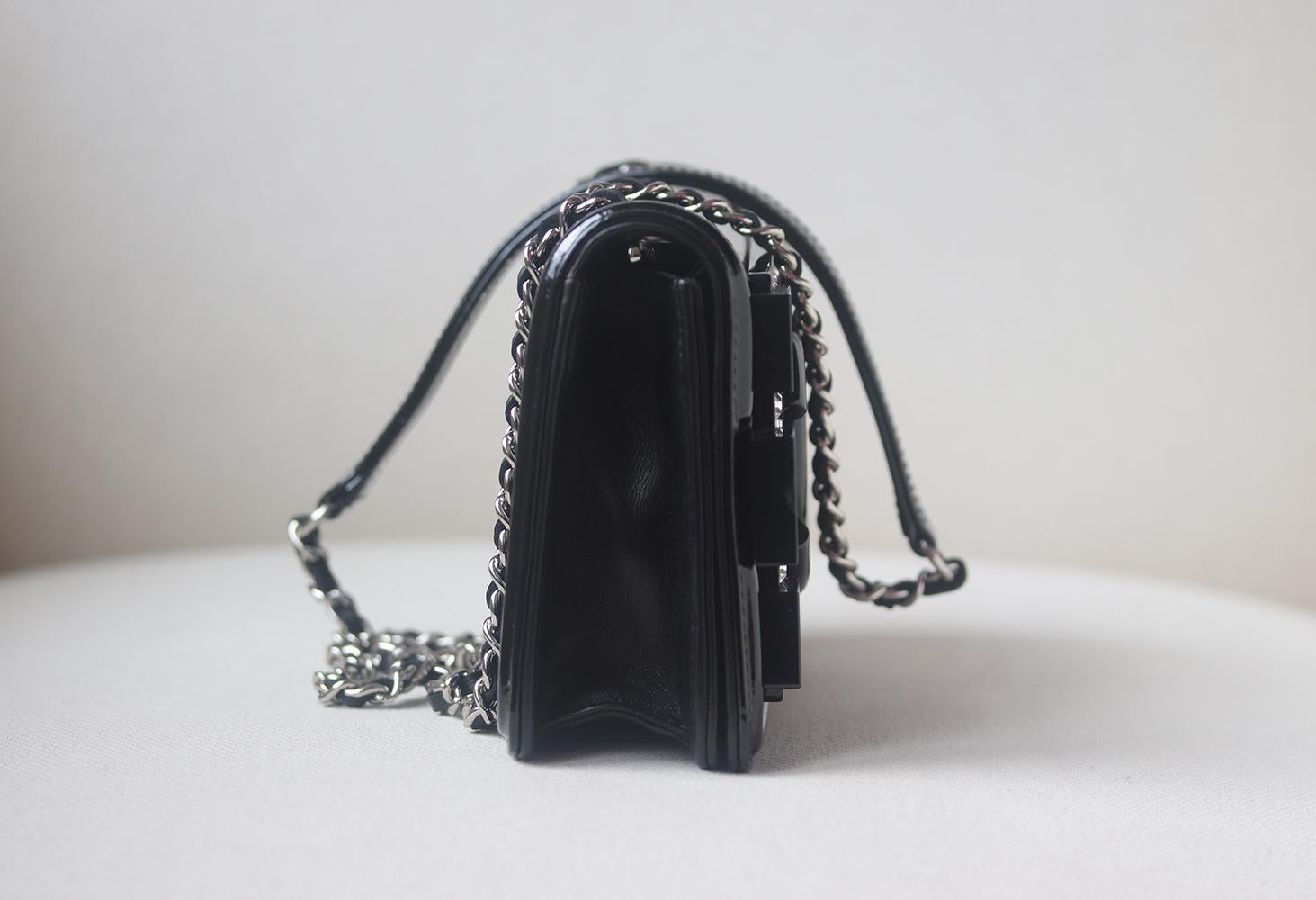 Chanel Limited Edition Boy Brick Crystal and Plexi Crossbody Bag For