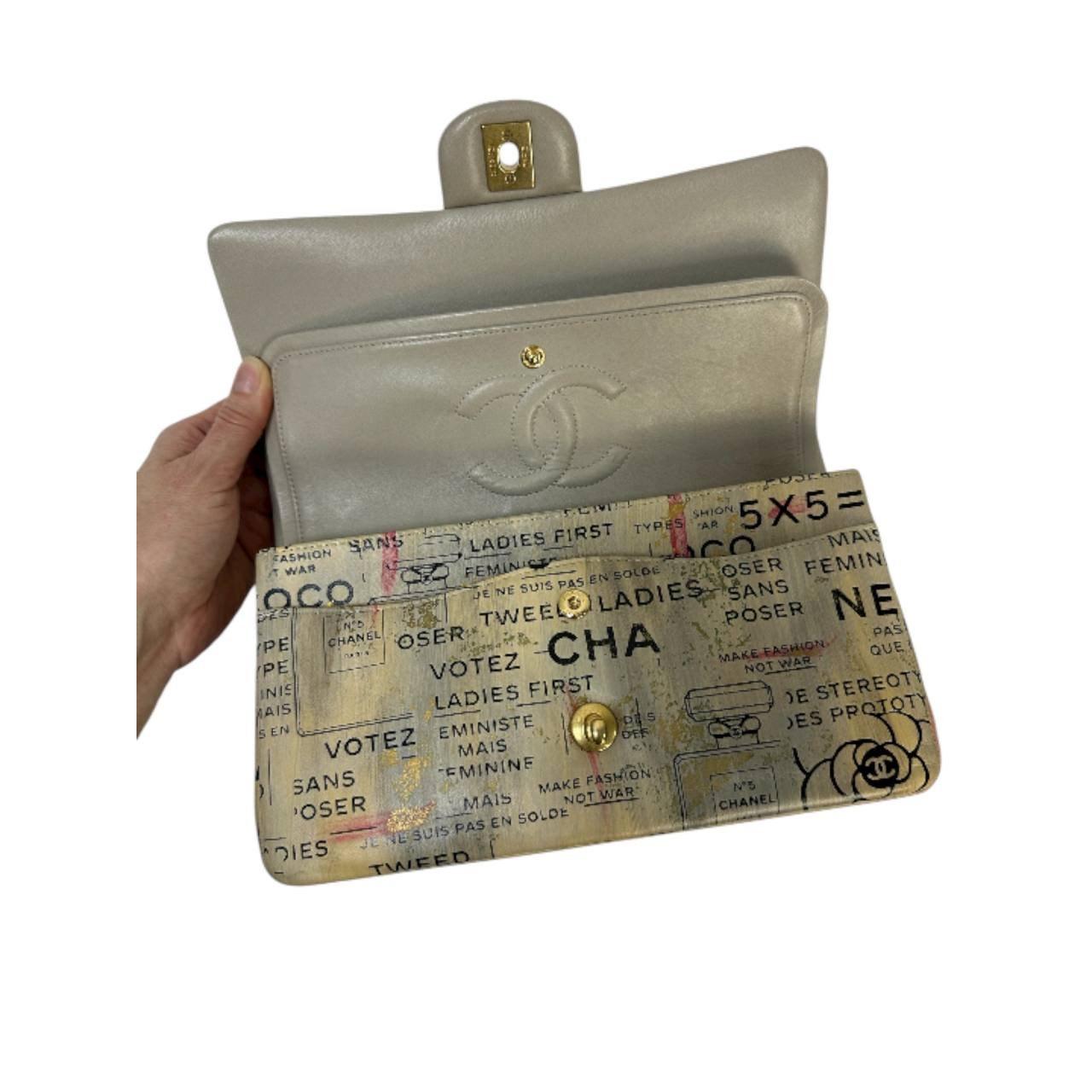 Chanel Limited Edition Graffiti Double Flap Bag 2