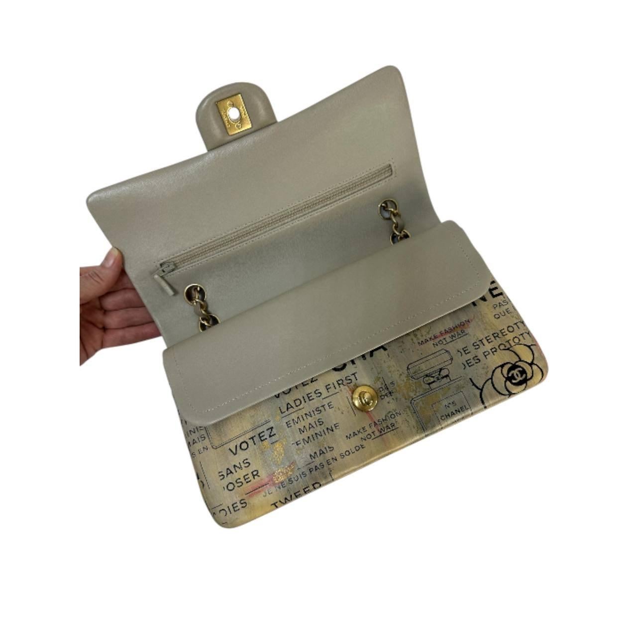 Chanel Limited Edition Graffiti Double Flap Bag 3