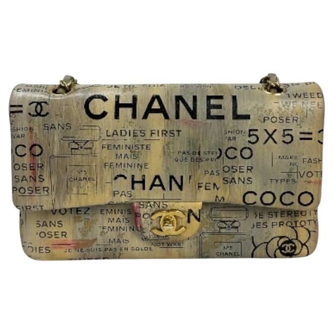 Chanel Limited Edition Graffiti Double Flap Bag