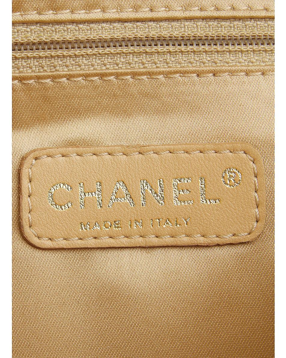Chanel Limited Edition Ice Cube Flap Metallic Gold Lambskin Leather Shoulder Bag For Sale 8