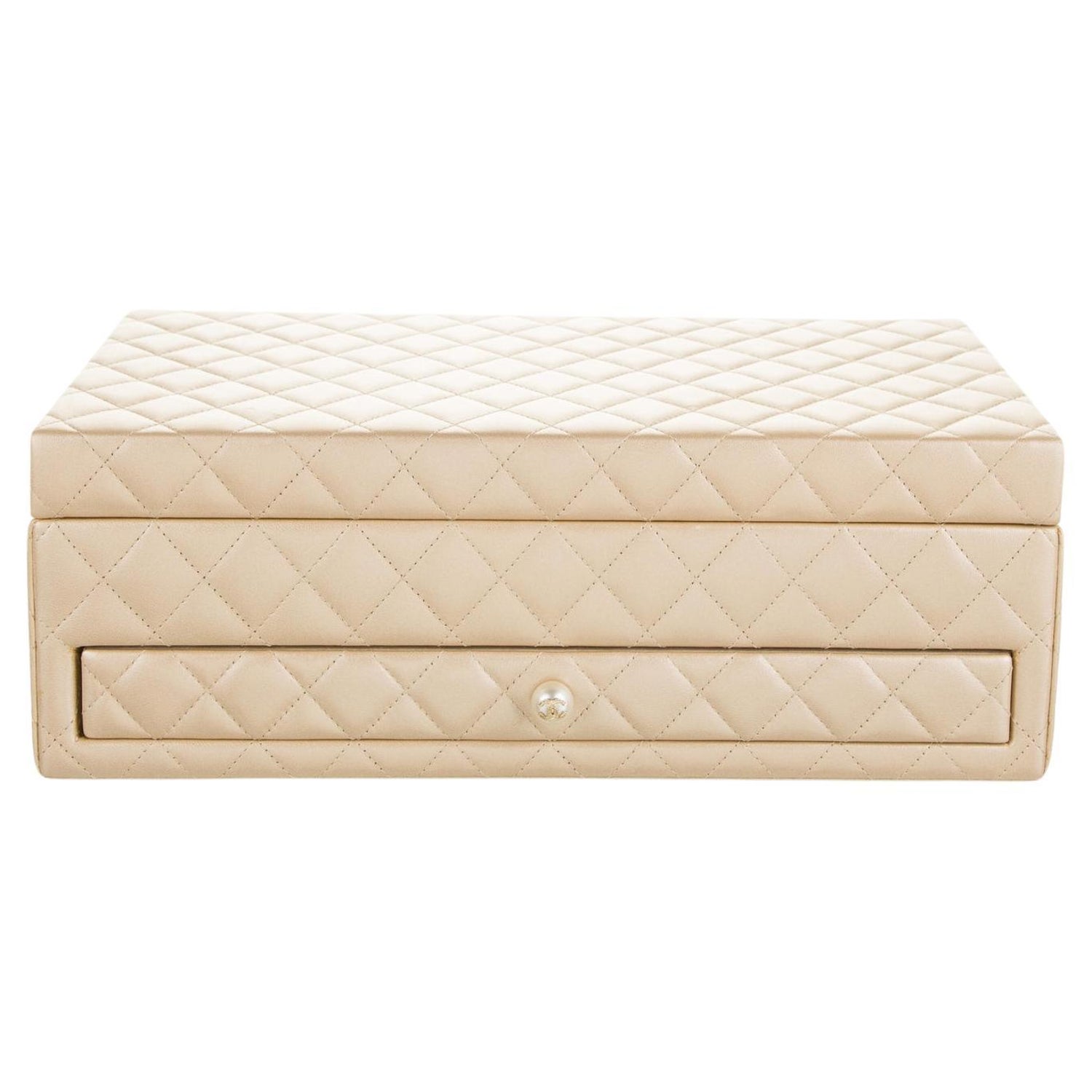 Chanel Quilted Jewelry Box: Luxurious Gift to Her